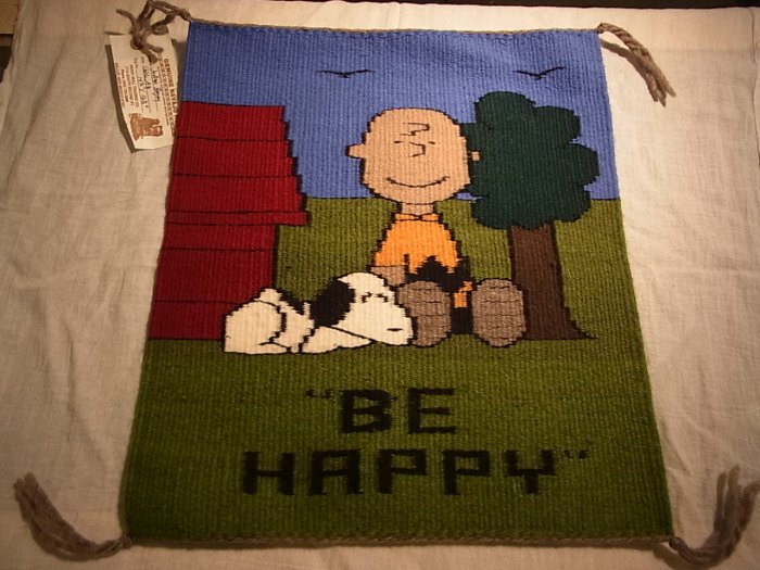 ナバホ族伝統工芸NAVAJO Rug・ナバホラグ・チェロ（羊毛の織物）【Snoopy/スヌーピー＆チャーリーブラウン！？】　18MY61 -  Little Cloud - リトルクラウド 渋谷区恵比寿・代官山のインディアンジュエリー専門店