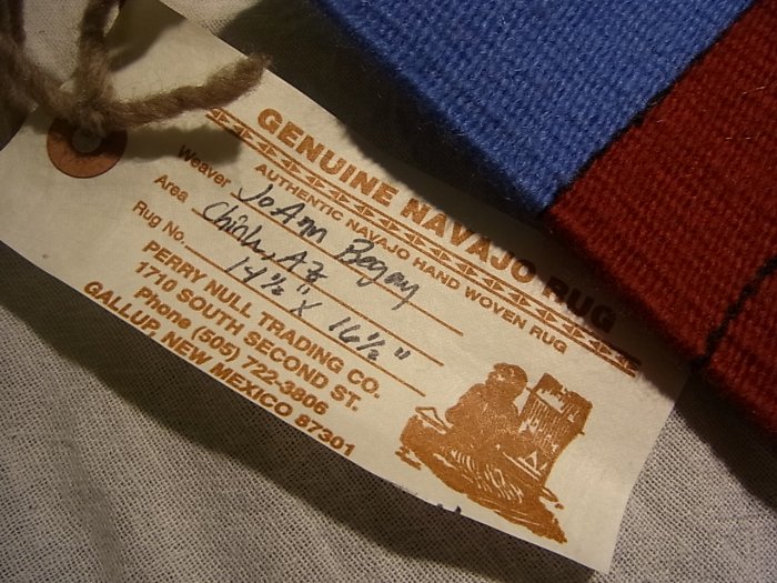 ナバホ族伝統工芸NAVAJO Rug ナバホラグ チェロ 羊毛の織物 インディアンジュエリー
