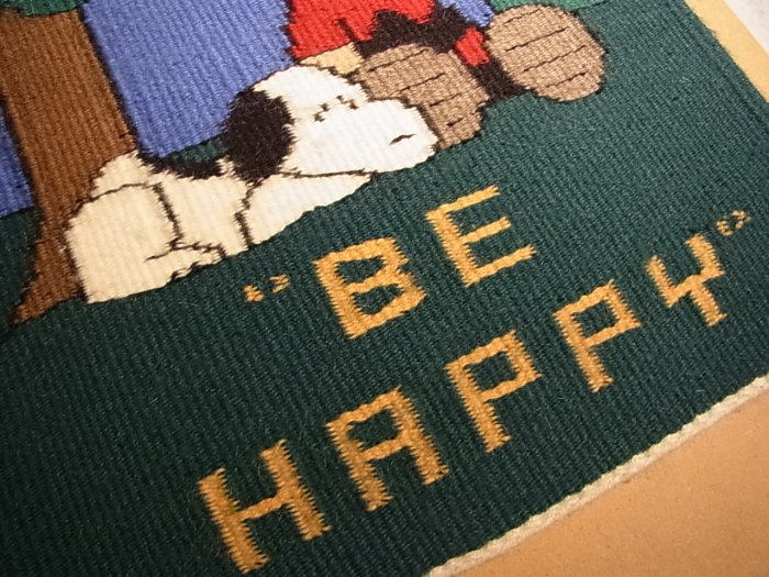 ナバホ族伝統工芸NAVAJO Rug・ナバホラグ・チェロ（羊毛の織物）【Snoopy/スヌーピー＆チャーリーブラウン！？】　18MY62 -  Little Cloud - リトルクラウド 渋谷区恵比寿・代官山のインディアンジュエリー専門店