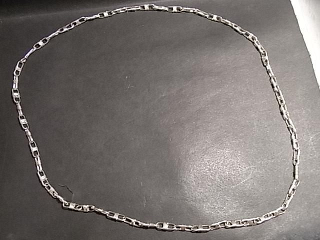 ナバホ族銀製ハンドメイド＜センターロープ＞＜シャイニー/燻し