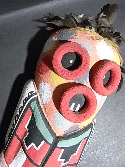 HOPI KACHINAS＞ホピ族伝統工芸カチナドール・人形 （ Masaw Katsina