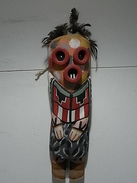 HOPI KACHINAS/KACHINA DOLL＞ホピ族伝統工芸カチナドール・人形 （ Masaw Katsina/マサゥ） 19A40 -  Little Cloud - リトルクラウド 渋谷区恵比寿・代官山のインディアンジュエリー専門店