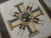 1960-70sビンテージ・Navajo Sandpainting/ナバホ族伝統工芸サンドペイント　＜SUN/サンシンボル（太陽）＞デザイン　19N14