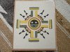 1960-70sビンテージ・Navajo Sandpainting/ナバホ族伝統工芸サンドペイント　＜SUN/サンシンボル（太陽）＞デザイン　19N17