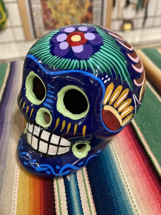 MEXICO/メキシコ】ハンドメイド＜カラベラ/死者の日のお祭り＞タラベラ