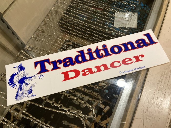 USAステッカー・デカール【POWWOWーTraditional  dancer/パウワウ・インディアンラコタ族のお祭り・集会の伝統的トラディショナルダンサー】 - Little Cloud - リトルクラウド  渋谷区恵比寿・代官山のインディアンジュエリー専門店