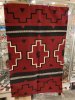 ナバホ族伝統工芸NAVAJO Rug・ナバホラグ・チェロ（羊毛の織物）【GANADO RED/ガナド・レッド】　大き目サイズ