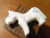 【Zuni Fetishes】ズニ族ハンドメイド石彫フェティッシュ＜HORSE/ホワイトホース・白い馬＞　23J03