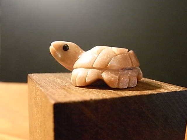 小さな貝でできた亀の置物、レアな骨董品 - インテリア小物