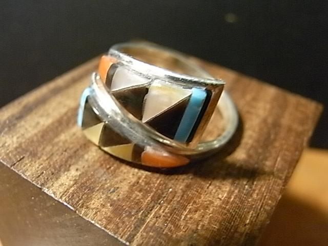 Native American Jewelry ズニ族 インレイリング | www