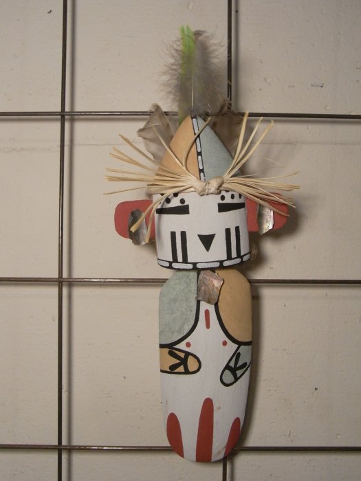 HOPI KACHINAS＞ホピ族伝統工芸カチナドール・精霊の木彫人形 Sootukwnangw/Star Katsina ソツナング/スターカチナ  23D84 - Little Cloud - リトルクラウド 渋谷区恵比寿・代官山のインディアンジュエリー専門店