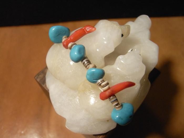 Zuni Fetishes】ズニ族ハンドメイド石彫フェティッシュ＜BEAR