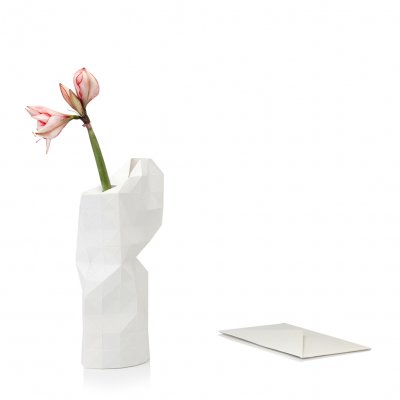 Paper Vase Cover White