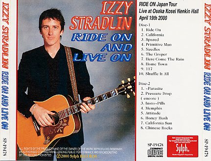 IZZY STRADLIN / RIDE ON AND LIVE ON (2CDR) - Hard Rock/Heavy Metal 