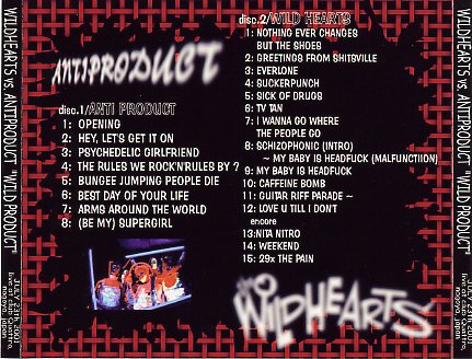 THE WILDHEARTS - WILD PRODUCT (2CDR) - Hard Rock/Heavy Metal CD