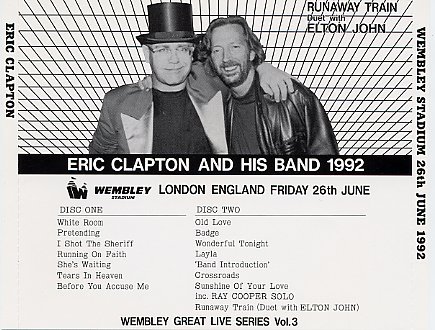 ERIC CLAPTON - WEMBLEY STADIUM 26 June 1992 (2CD) - Hard Rock/Heavy Metal  CD/DVD専門店 Rock Collectors CD!!