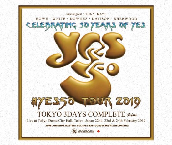 YES (3DVD+3BDR)「#YES50TOUR 2019 Tokyo 3 Days Complete Film