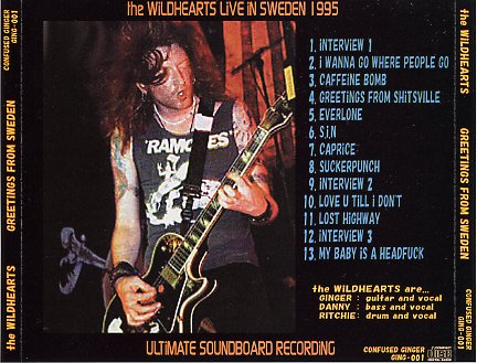 THE WILDHEARTS - GREETING FROM SWEDEN (1CDR) - Hard Rock/Heavy