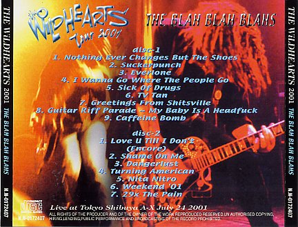 THE WILDHEARTS - THE BLAH BLAH BLAHS (2CDR) - Hard Rock/Heavy