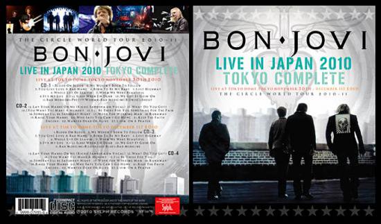 BON JOVI - LIVE IN JAPAN 2010 TOKYO COMPLETE (4CDR) - Hard Rock