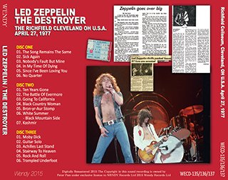 LED ZEPPELIN / THE DESTROYER 【3CD】 - Hard Rock/Heavy Metal CD/DVD専門店 Rock  Collectors CD!!