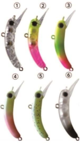 さかさにょろ35FS 4個　チャーピン、トロピカル さかさにょろ35FS 4個 チャーピン、トロピカル