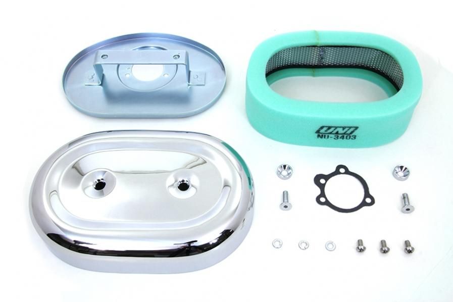 オーバルエアクリーナーカバー FL FX XL アッセンブリ キット ケイヒン