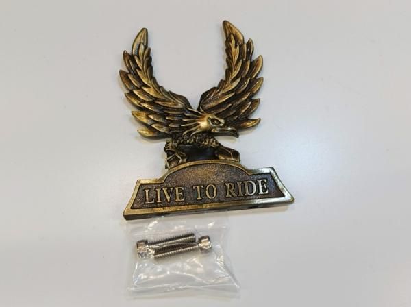 シッシーバー インサートエンブレム アメリカンイーグル LIVE TO