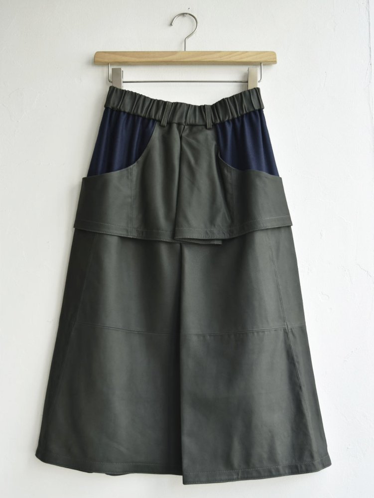 goat leather skirt NAVY.WO ネイビーウォ公式オンライン通販サイト