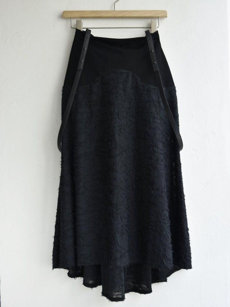 cut Jacquard skirt with suspender| NAVY.WO ネイビーウォ公式