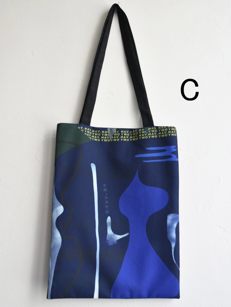 NAVY.WO バッグ ﾈｲﾋﾞｰ Callalily tote bag - NAVY.WO（ネイビー・ウォ