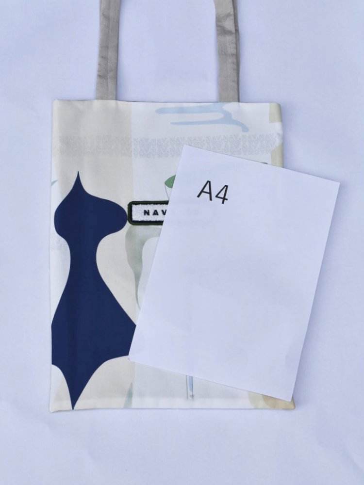 NAVY.WO バッグ ﾈｲﾋﾞｰ Callalily tote bag - NAVY.WO（ネイビー・ウォ