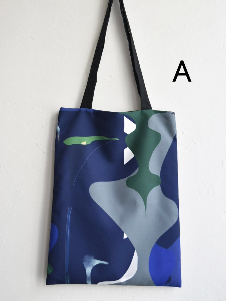 NAVY.WO バッグ ﾈｲﾋﾞｰ Callalily tote bag - NAVY.WO（ネイビー