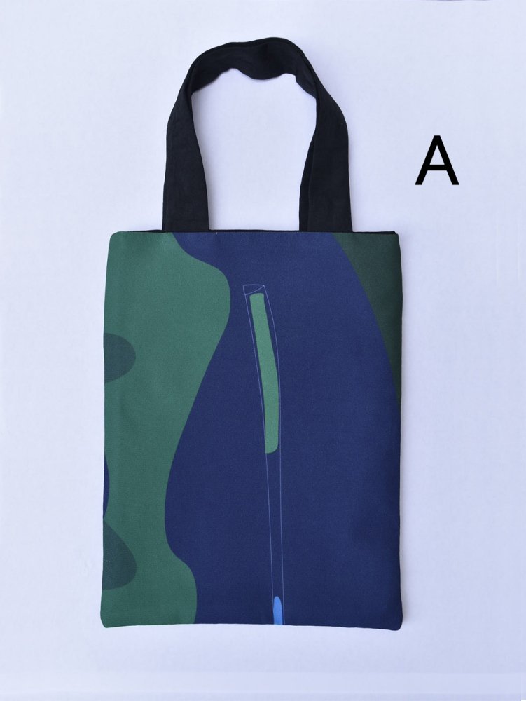 NAVY.WO バッグ ﾈｲﾋﾞｰ Callalily mini tote bag - NAVY.WO（ネイビー