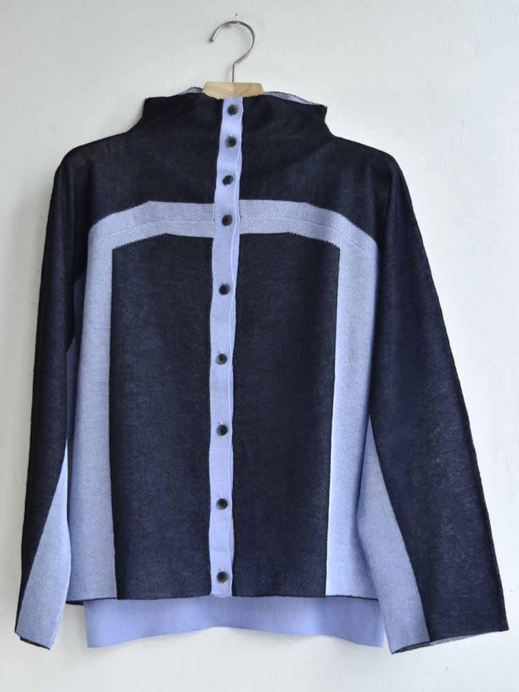 sheer bicolor cardigan| NAVY.WO ネイビーウォ公式オンライン通販サイト