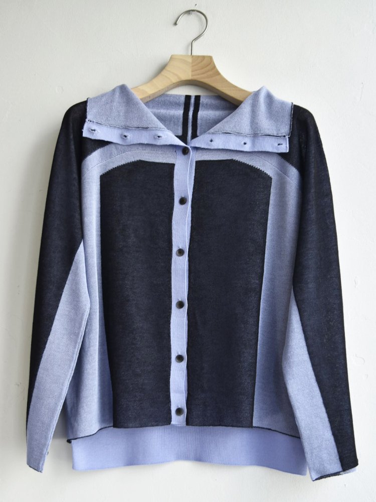 sheer bicolor cardigan| NAVY.WO ネイビーウォ公式オンライン通販サイト