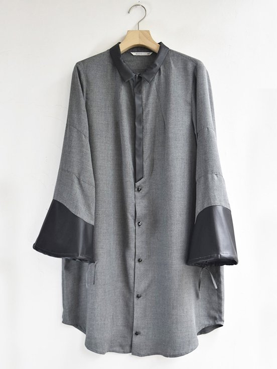 2materials 2way sleeve blouse| NAVY.WO ネイビーウォ公式オンライン