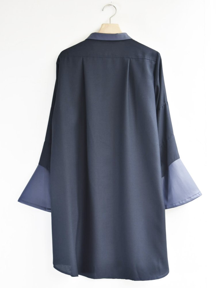 2materials 2way sleeve blouse| NAVY.WO ネイビーウォ公式オンライン 