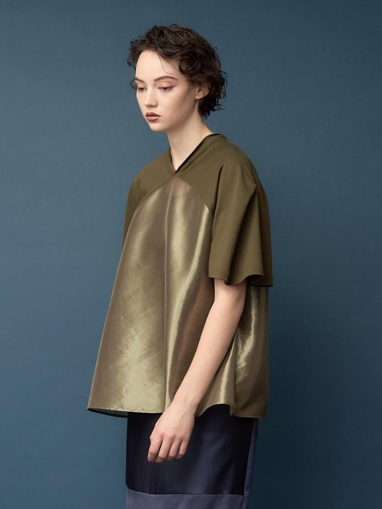 Bright sheer over blouse NAVY.WO ネイビーウォ公式オンライン