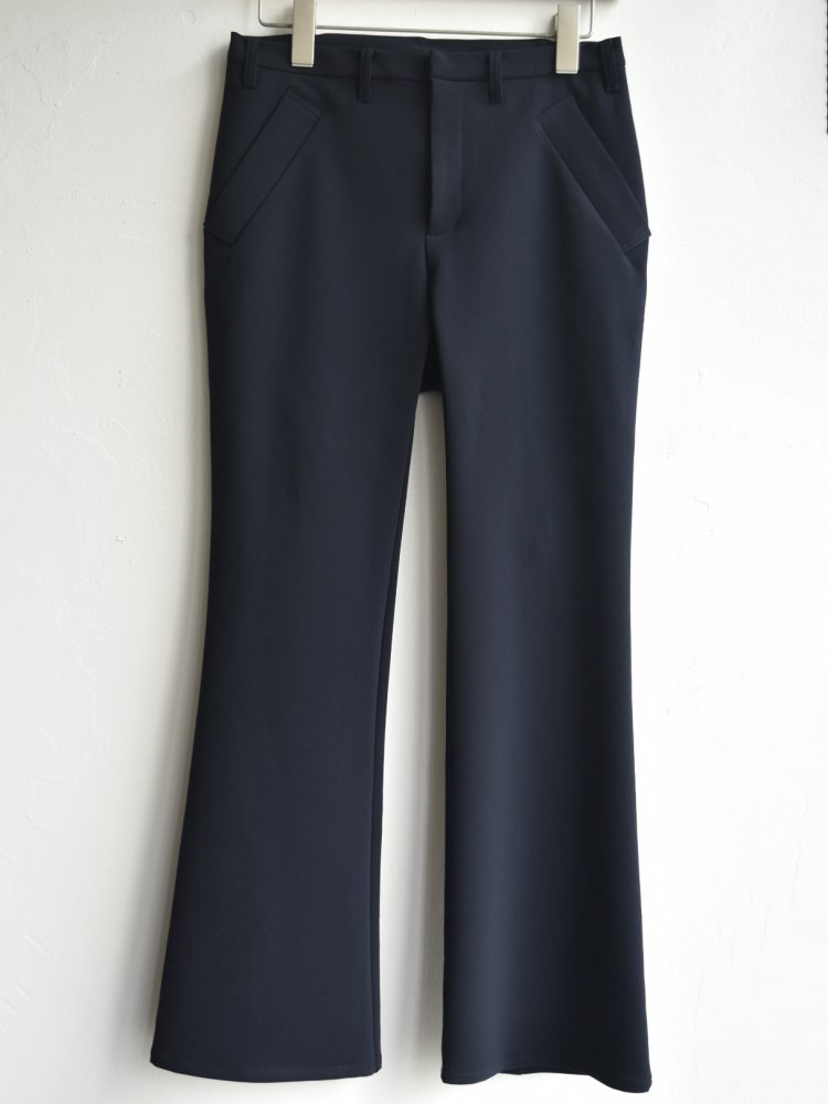 strech slim flare pant NAVY.WO ネイビーウォ公式オンライン通販サイト