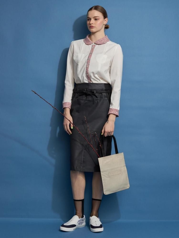 washable tweed blouse | NAVY.WO ネイビーウォ公式オンライン