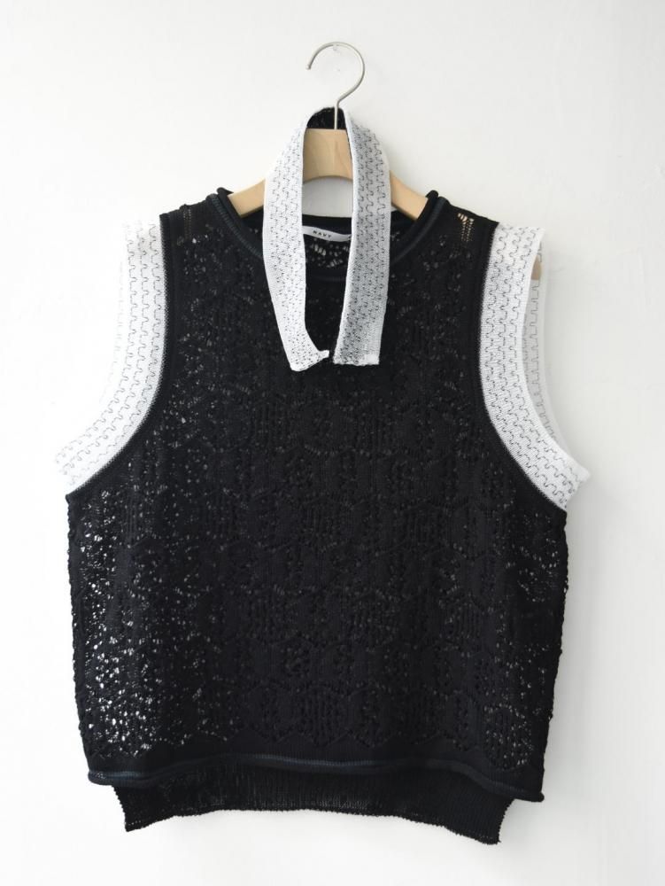 Mode Colette Sheerknit vest | NAVY.WO ネイビーウォ公式