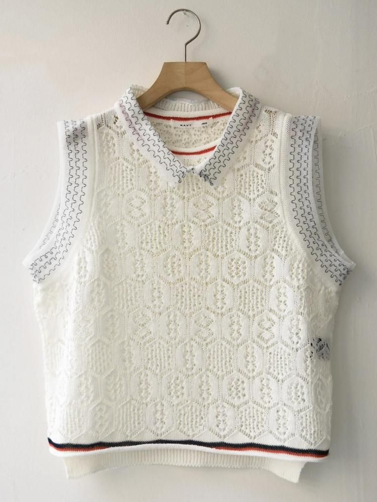 Mode Colette Sheerknit vest | NAVY.WO ネイビーウォ公式