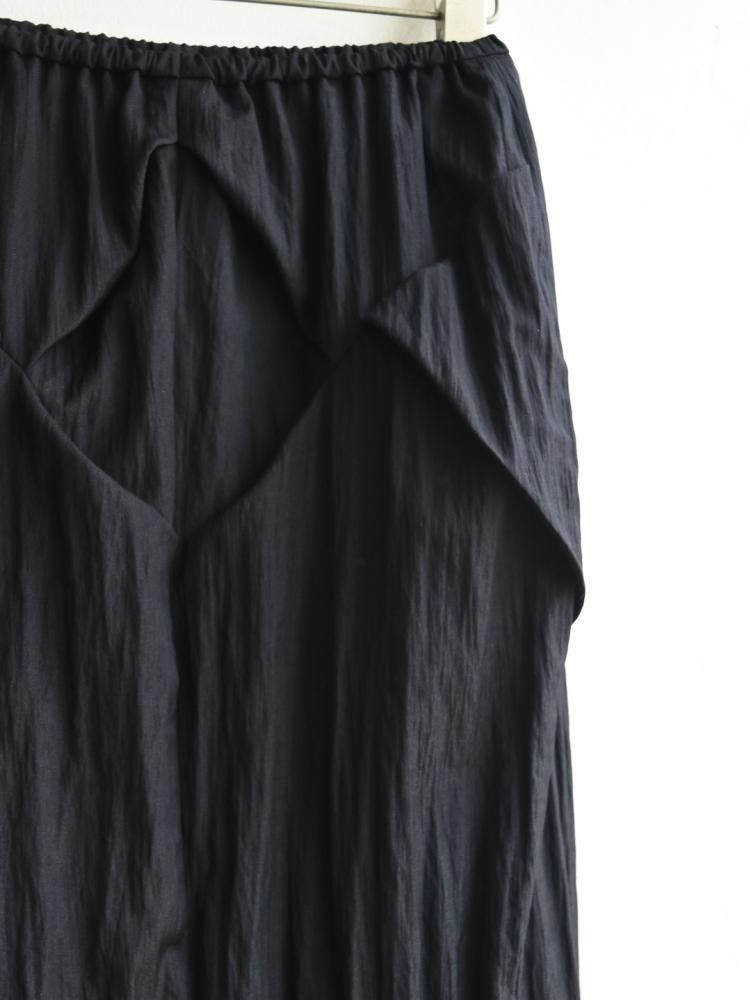 【美品】SEA ORIGAMI SKIRT ネイビー　SEA rie 美品】SEA ORIGAMI SKIRT ネイビー SEA rie