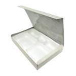 紙BOX 一体型90-60 絹木目 ＋ KW528紙中仕切付　50組セット