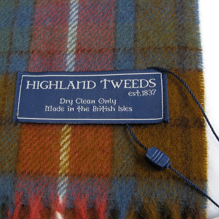 HIGHLAND TWEEDS（ハイランドツイード） タータンチェックマフラー