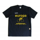  panzeri（パンゼリ）プリントTシャツ 「europa」（ネイビー）