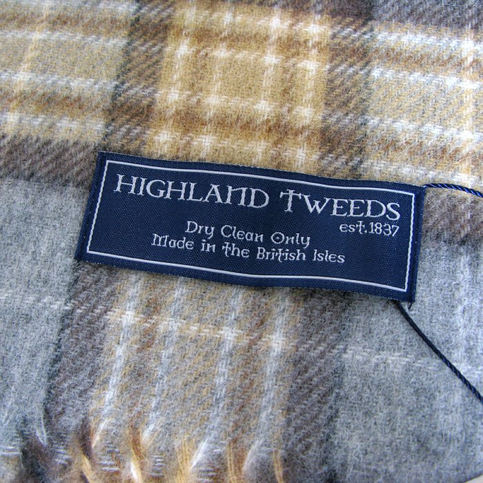 ハイランドツイード) HIGHLAND TWEEDS タータンチェックマフラー