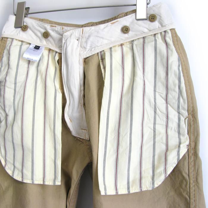 MASTAR&Co. チノパンベージュ　サイズS MASTER&CO(マスターアンドコー) CHINO PANT WITH PAINT(ベージュ