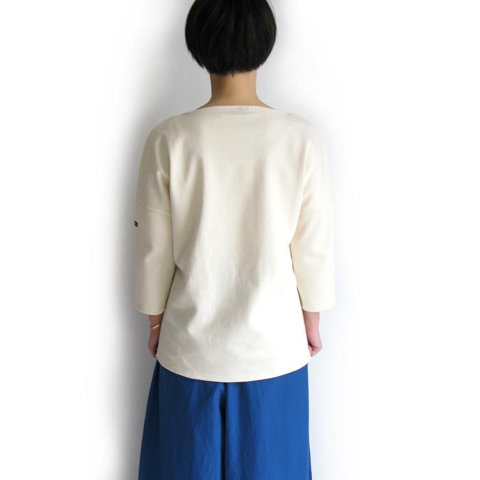 T3 セントジェームス ホワイト 長袖 ドロップショルダー ウェッソン 無地 白 WOMEN'S】SAINT JAMES（セント ジェームス）ウエッソン ドロップ